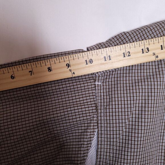 Drake Waterfowl Shirt Mens 2XL Brown Check Vented - Picture 8 of 11